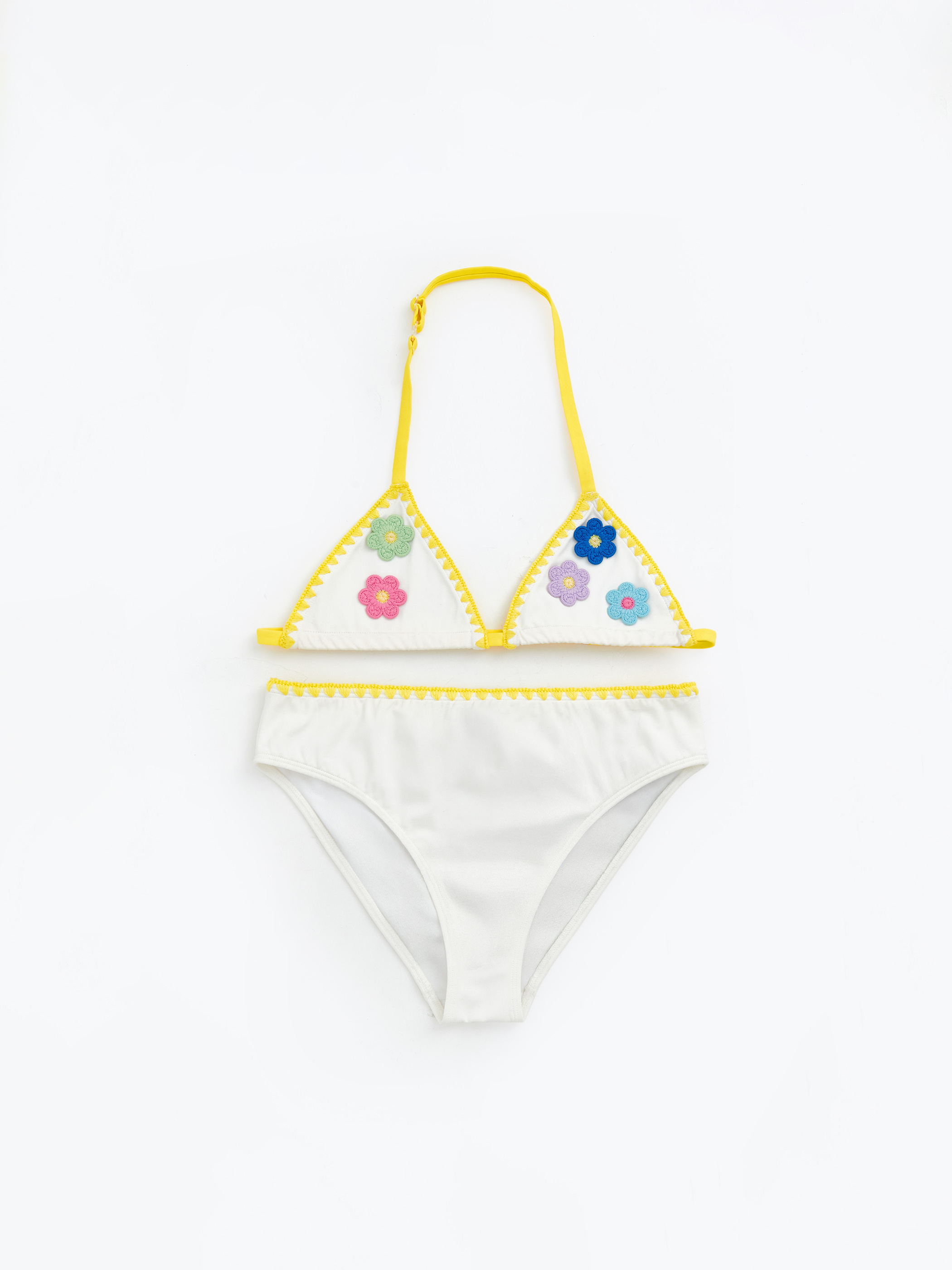 Trikotaj bikini — ağ