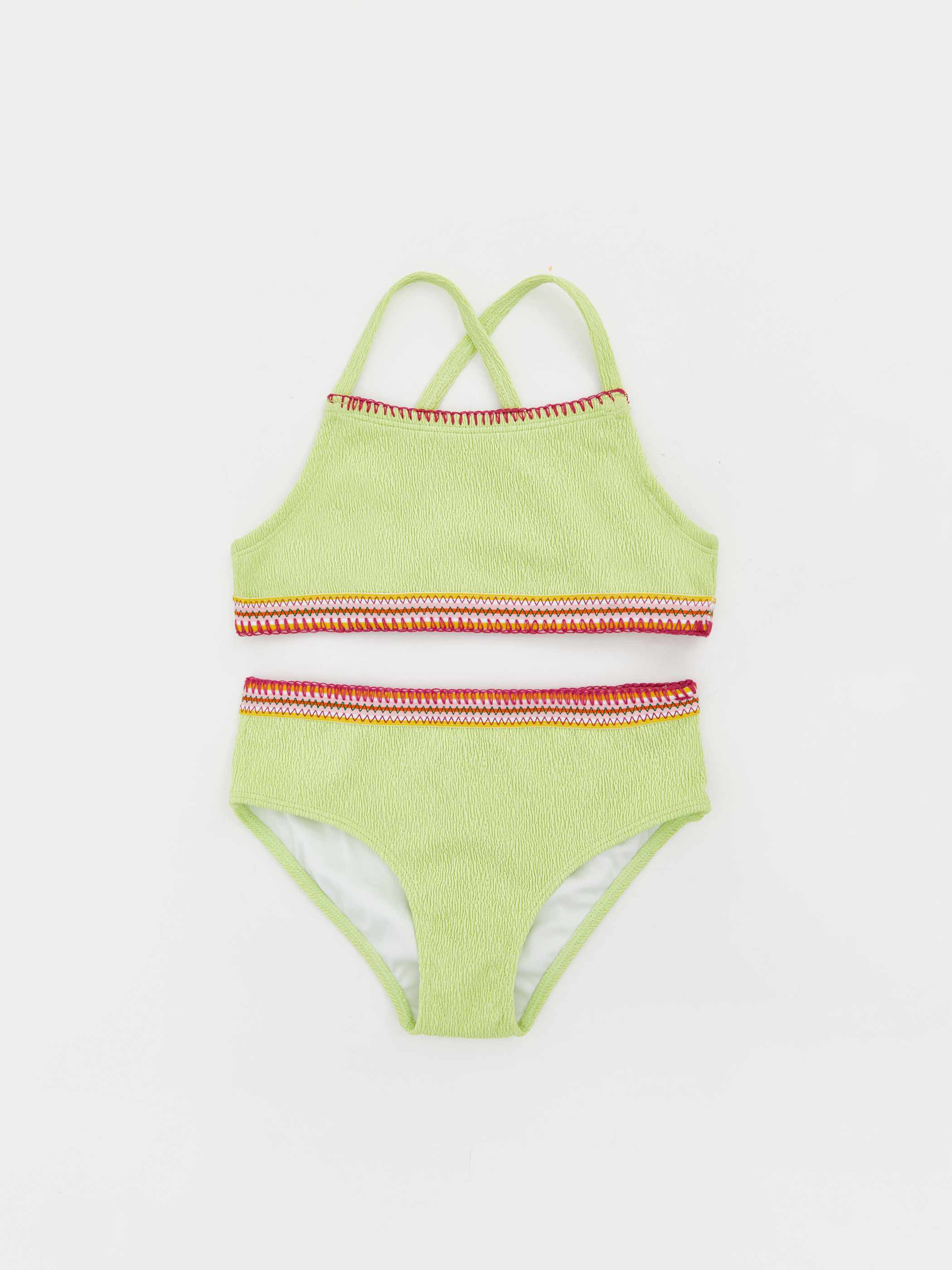 Trikotaj bikini — açıq yaşıl