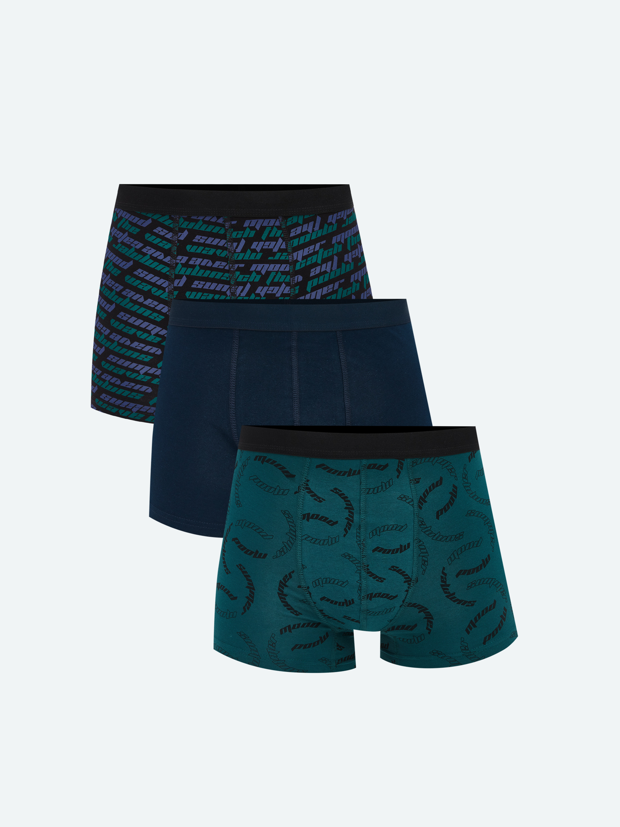 Boxer — qara printli