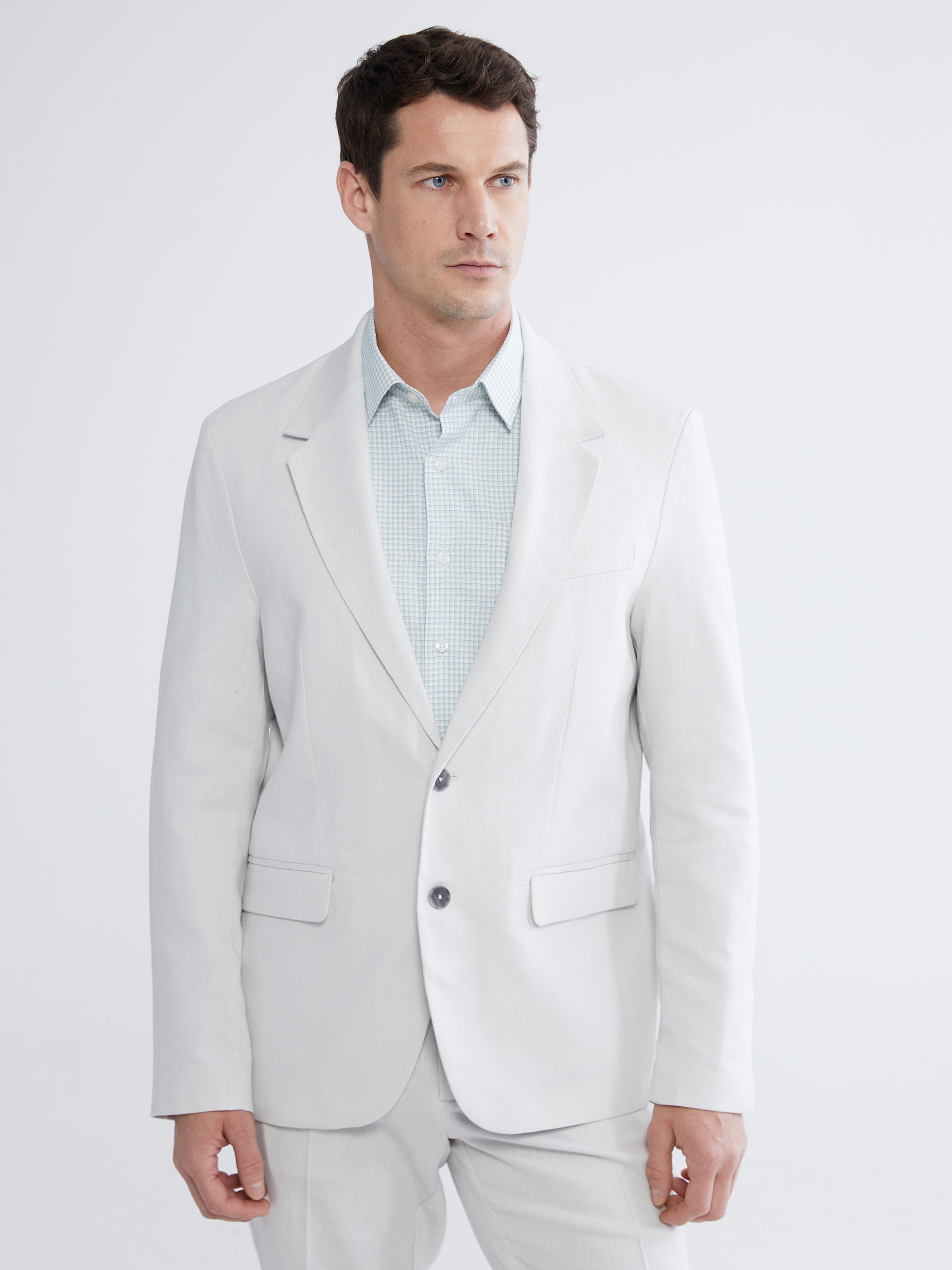 Blazer ceket — daş rəngi