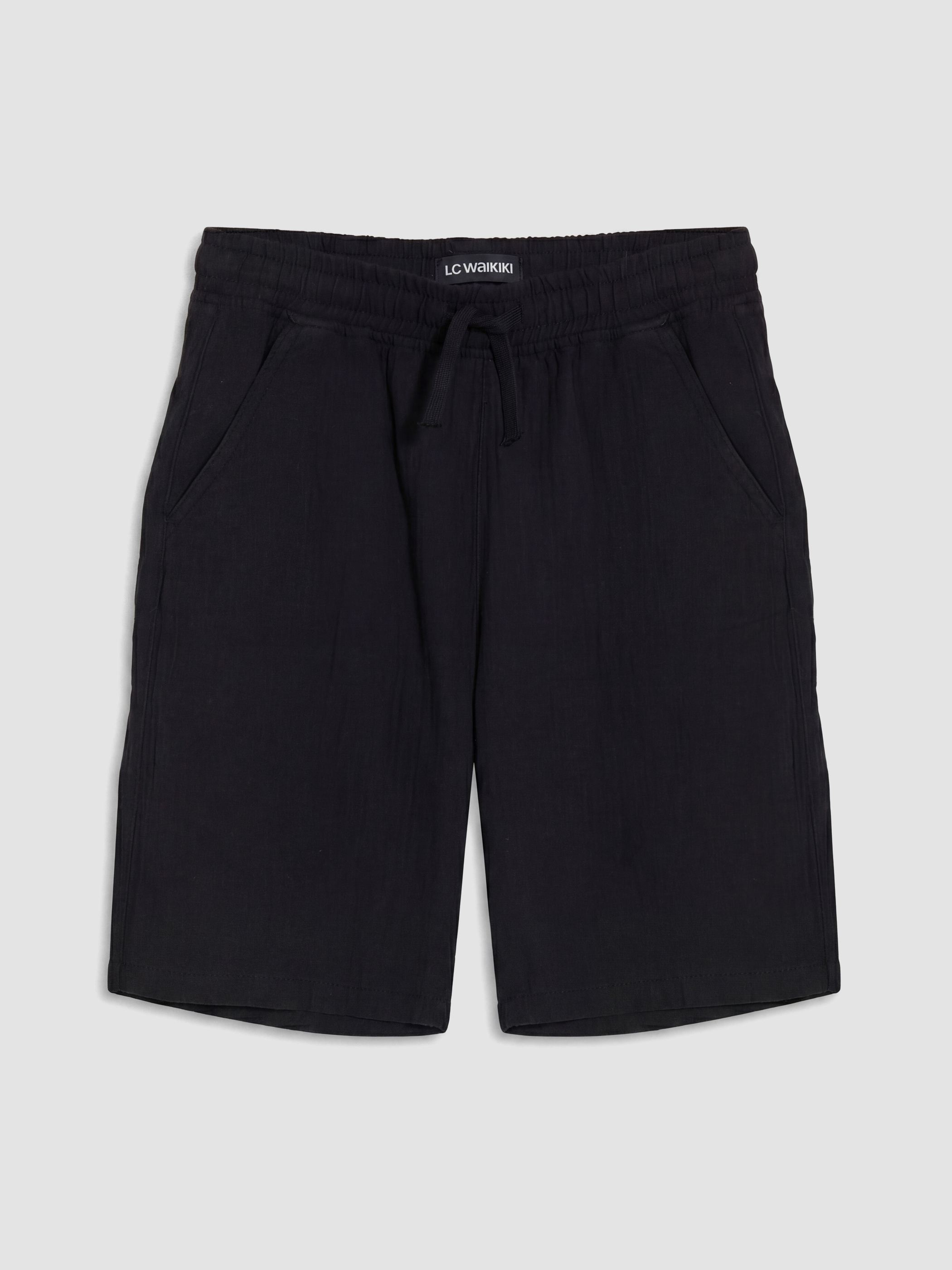 Toxuma şort bermuda — qara